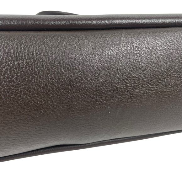 Madewel Top Handle Crossbody Bag in Soft Grain Leather Dark Brown - Picture 9 of 14